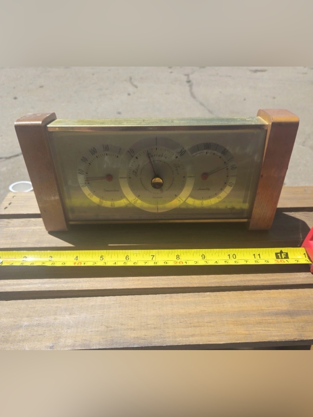 Vintage Swift Instruments Weather Station Barometer Thermometer Hygrometer MCM